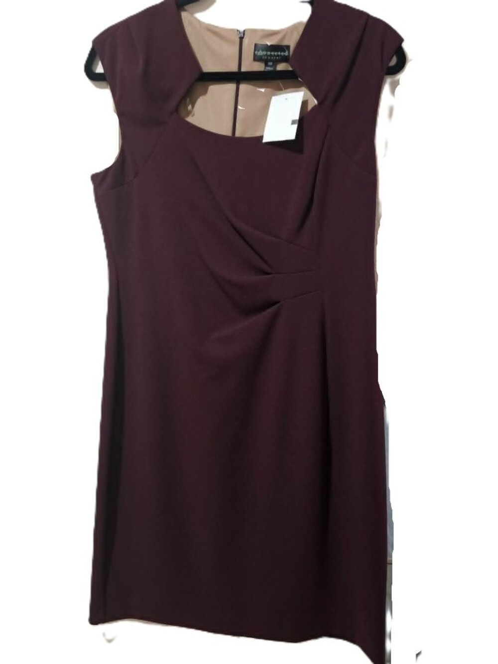 Burgandy business dress